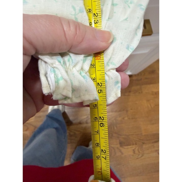 vtg polly flinders one piece jumper smocked flowers girl's 18 mos - Picture 10 of 10